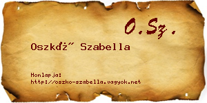 Oszkó Szabella névjegykártya